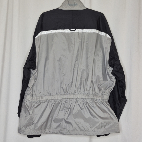 Firstgear Men's Gray/Black Motorcycle Splash Rain Stowable Rain Jacket - Size 3X - Picture 2 of 14